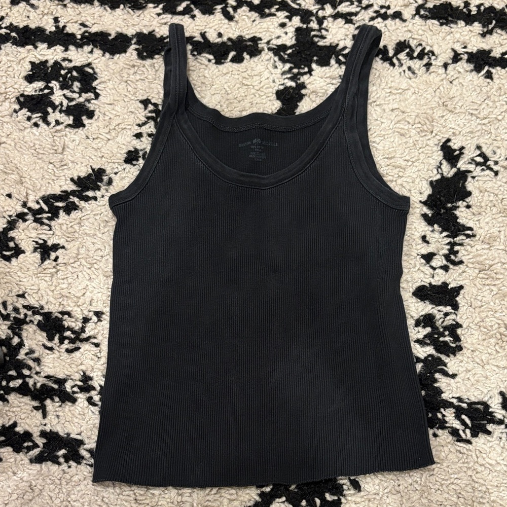 Brandy Melville Black Ribbed Tank Top